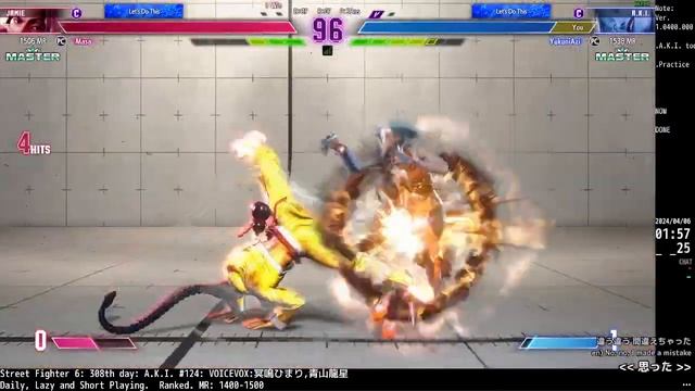 Street Fighter 6: 308th day: A.K.I. #124, Daily Lazy Playing. Ranked: 1400-1500 MR. LP133333 смотреть онлайн