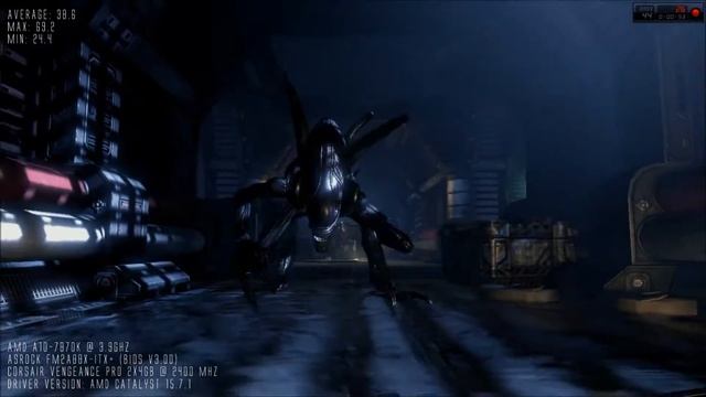 BENCHMARK: Aliens vs. Predator (720p) AMD A10-7870K + Corsair Vengeance Pro 2x4GB @ 2400MHz смотреть онлайн