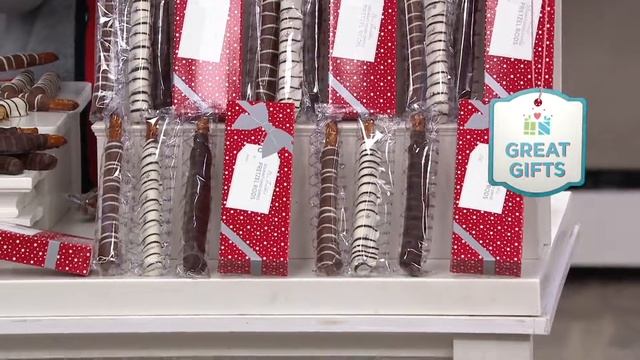 Mrs. Prindable's 21-Pc Caramel Pretzel Rods w/7 Gift Boxes on QVC смотреть онлайн
