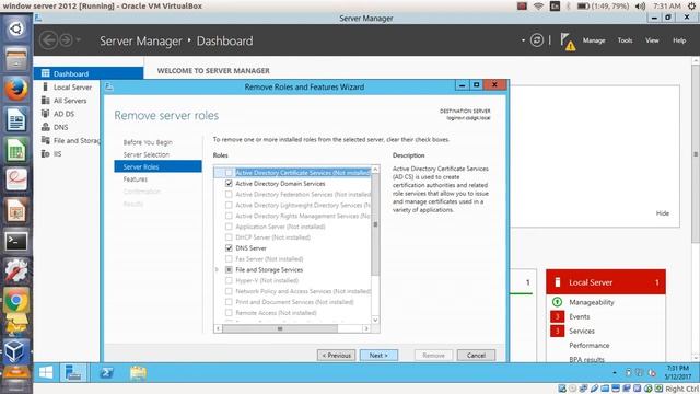 Remove Active Directory Domain Services on Windows Server 2012 смотреть онлайн