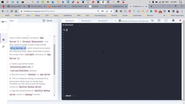 How to back up data to remote server | Bash Script | Linux Real Time Task | DevOps #linux #kodeklou смотреть онлайн