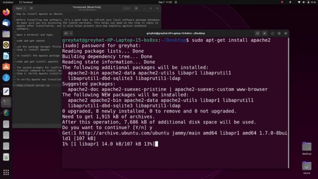 How to install Apache server in Ubuntu | Ubuntu पर Apache वेब सर्वर कैसे install करें? смотреть онлайн