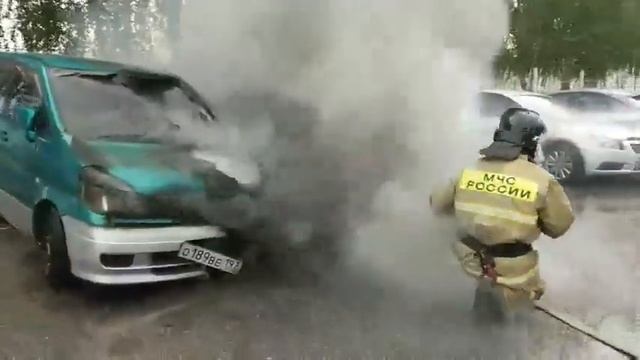 Сгорели машины