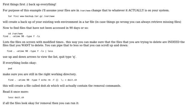 LINUX: Help me recursively search an entire directory for last accessed time on files смотреть онлайн