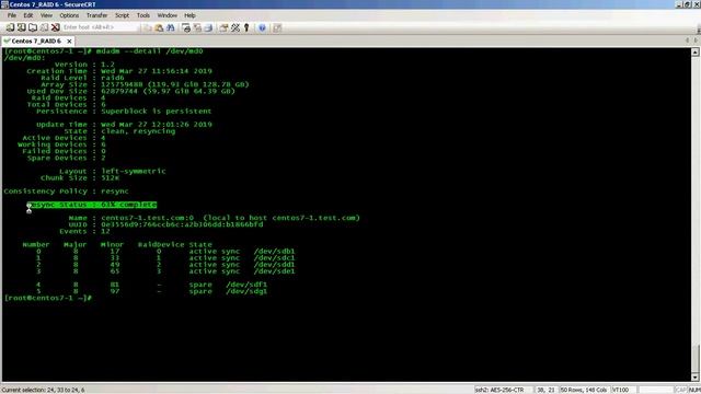 CENTOS 7 RAID 6 YAPILANDIRMASI VE YÖNETİMİ смотреть онлайн