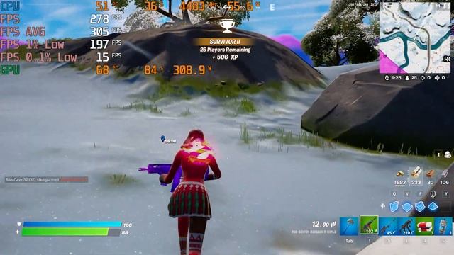 1080p Epic NS FortNite I5 12600k RTX 3080 TI DX12 32GB 3200Mhz FPS Average Benchmark смотреть онлайн