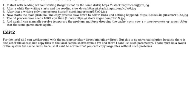 On a system with 64GB mem the Linux Buffer run full while copying with dd to dev null and io... смотреть онлайн
