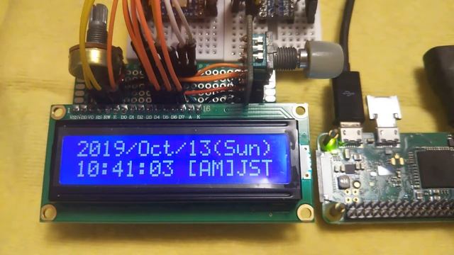 Arduino & RaspberryPi LCD clock demo смотреть онлайн