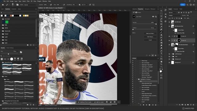 How I created this poster of Karim Benzema | Photoshop смотреть онлайн