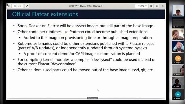 Flatcar Office Hours 2023-07-11 смотреть онлайн