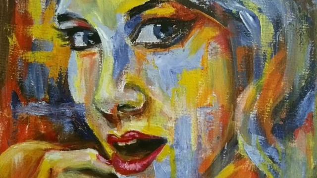 Portrait Acrylic And Oil Paintings On Streched Canvas.