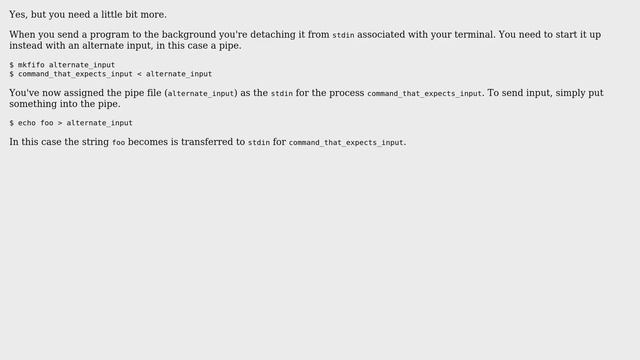 Unix & Linux: Pipe command output to input of running/backgrounded command (3 Solutions!!) смотреть онлайн