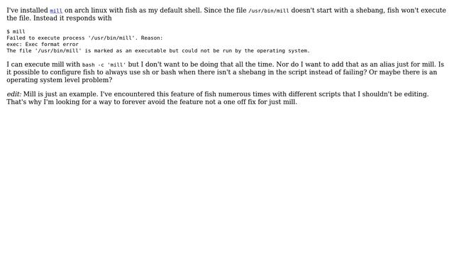 Unix & Linux: Set default interpreter in fish shell смотреть онлайн