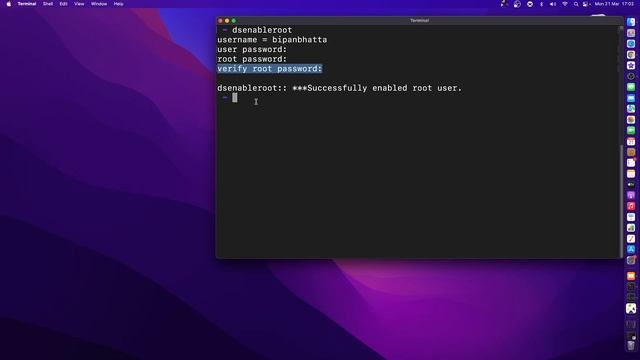Create and Delete ROOT user on MAC OS смотреть онлайн