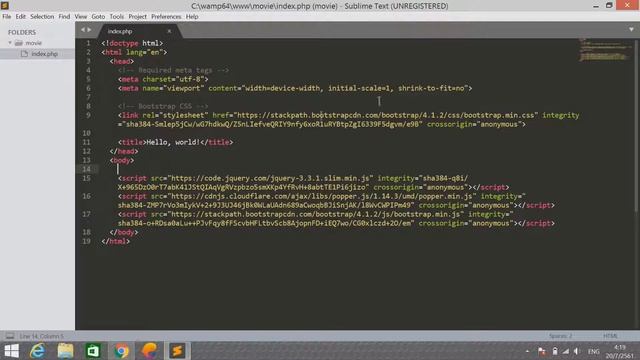 PHP Msqli Movie Website+Bootstrap เว็บหนังเริ่มต้น[JJZA]#1 смотреть онлайн
