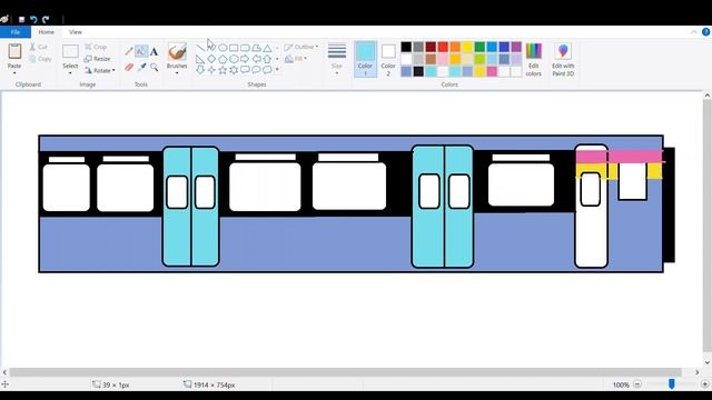 Drawing Class 317/1 ONE Railway on MS Paint on Windows PC. смотреть онлайн
