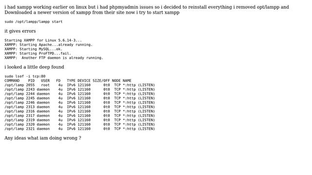 Unix & Linux: Xampp fails to start on linux mint смотреть онлайн