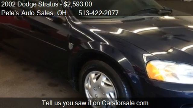 2002 Dodge Stratus Sedan SE - for sale in Middletown, OH 450 смотреть онлайн