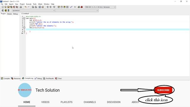 Bubble Sort Using C Program || bubble sort || sorting || C Program || Tech Solution смотреть онлайн