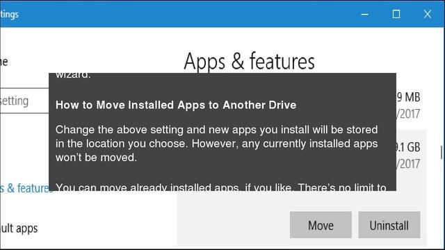 How to Install (or Move) Apps to Another Drive on Windows 10 смотреть онлайн