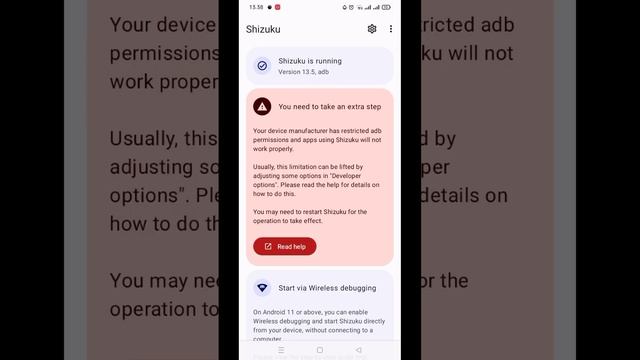 Tutorial Menggunakan Shizuku + Zarchiver | Shizuku You Need To Take An Extra Step