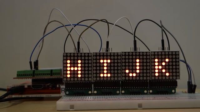 Windows 10 for IoT Graphics Library for MAX7219 LED Modules and HT16K33 AdaFruit Mini 8x8 LED Matri смотреть онлайн