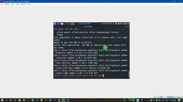 KALI-LINUX FULL SCREEN IN VIRTUAL-BOX(By configuring sources.list and getting updates&upgrades. смотреть онлайн