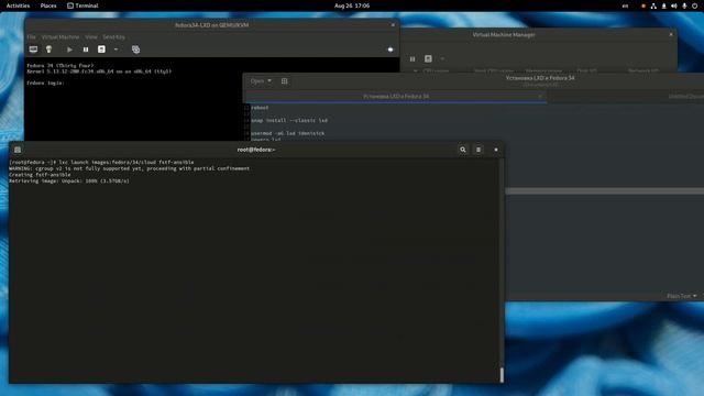 Как установить и настроить LXD на сервере Fedora Server 34 смотреть онлайн