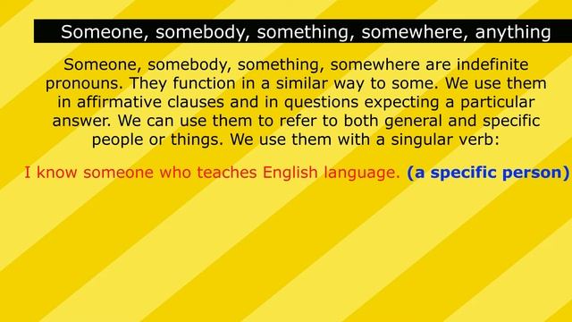 Someone Vs Somebody Ll How To Use Someone, Somebody, Something, Anything Ll
