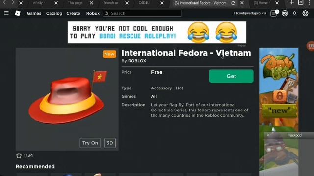 《Free Item》 How to get National Fedora - Vietnam смотреть онлайн
