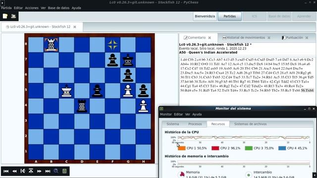 LC0 v0.26.3 vs. Stockfish 12 - 1/10 - PYCHESS - DEBIAN GNU/LINUX смотреть онлайн