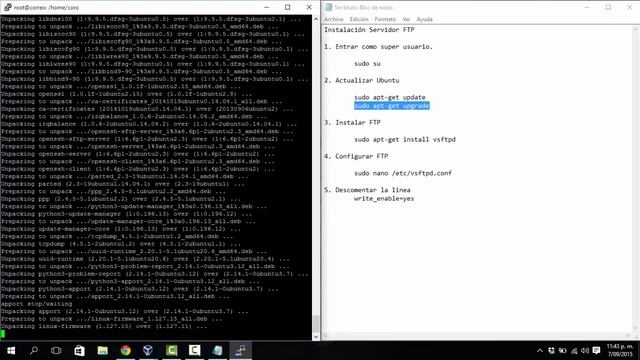Instalar Zimbra en Ubuntu 14.04 Server - (PARTE 3 - Instalando Servidor FTP) смотреть онлайн