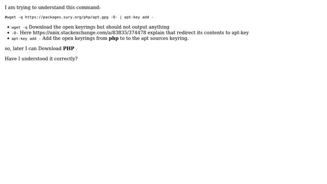 Unix & Linux: Understanding the command "wget -q -O- смотреть онлайн