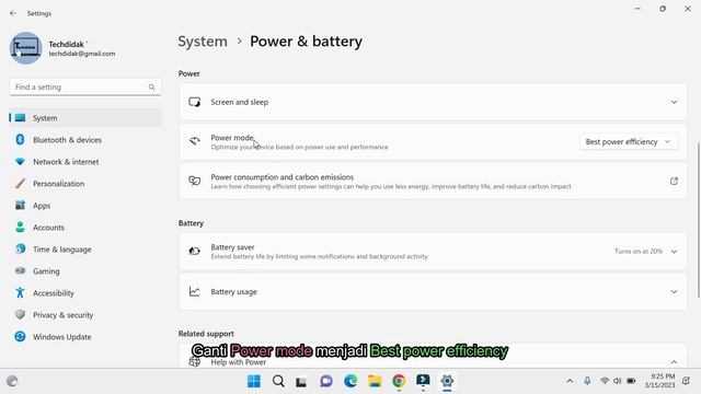 Cara Mudah Hemat Baterai Save Battery Laptop di Windows 11 смотреть онлайн