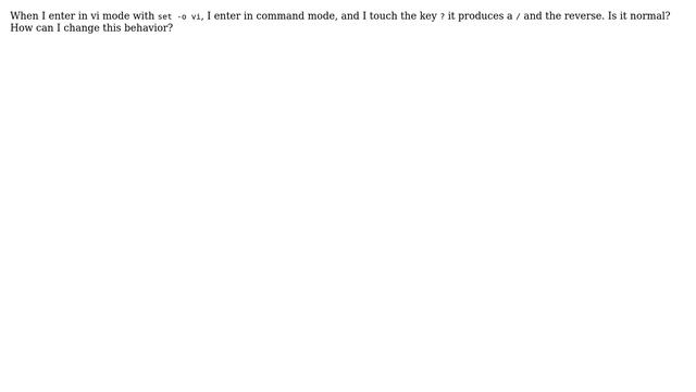 Unix & Linux: Backward and forward search are reversed with vi mode in zsh смотреть онлайн