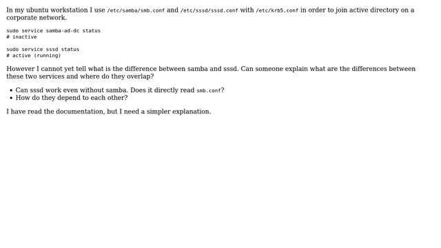 DevOps & SysAdmins: What is the difference between samba and sssd? смотреть онлайн