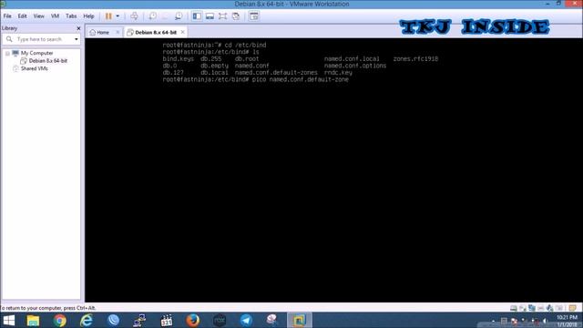 Tutorial Install dan konfigurasi DNS (bind9) Server di Debian 8.6.0 смотреть онлайн