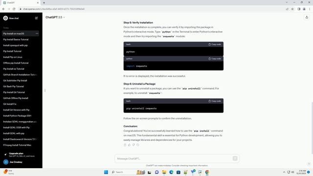 pip install command on mac смотреть онлайн