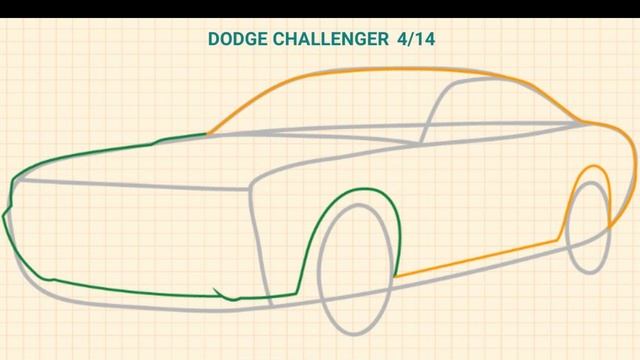 Drawing A Car | Dodge Challenger