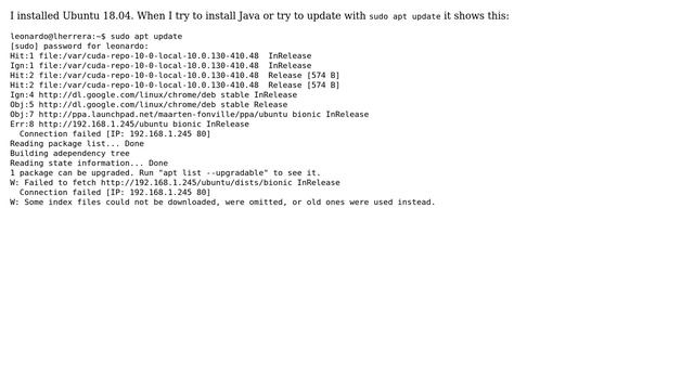 Ubuntu: Unable to update linux headers, remains at 0% смотреть онлайн