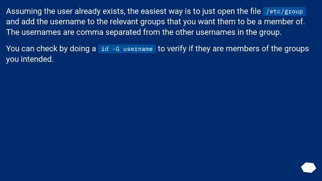 How do I add a user to multiple groups in Ubuntu? смотреть онлайн