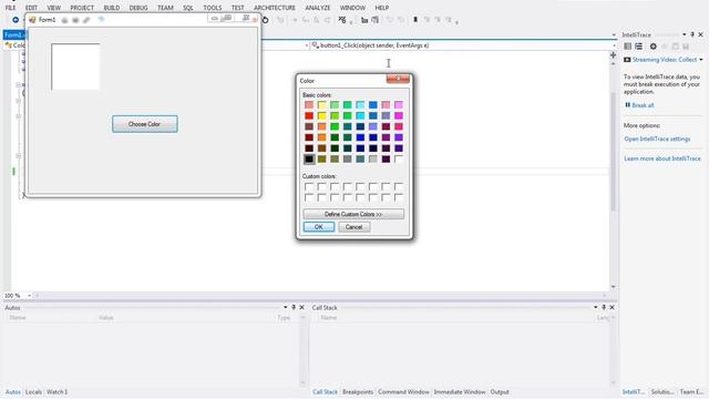 ColorDialog Control C#.NET Tutorial смотреть онлайн