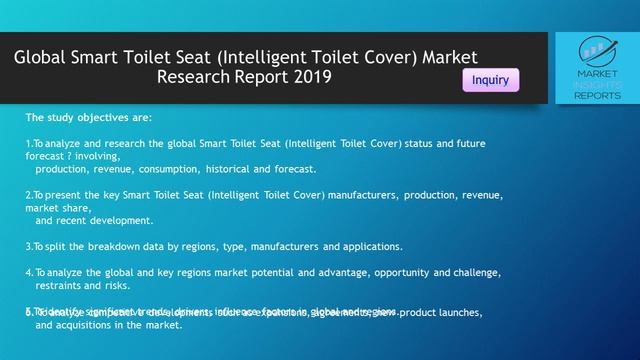 Global Smart Toilet Seat (Intelligent Toilet Cover) Market Research Report 2019
