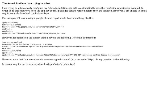 How to securely download rpmfusion keys? смотреть онлайн