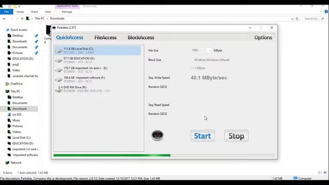 Parkdale [ SSD and HDD read and write speed test] смотреть онлайн