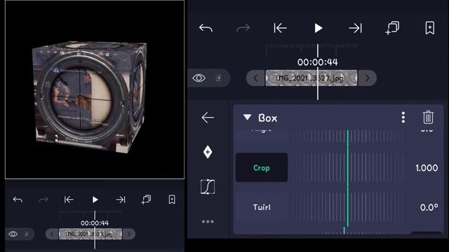 Open Cube 3d rotation effect on alightmotion | 3d tutorial on android | montage Tutorial . смотреть онлайн