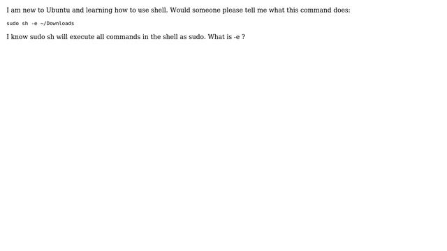 Ubuntu: Question about this shell command смотреть онлайн
