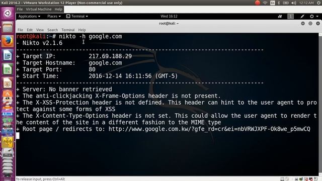 Penetration Testing - Nikto