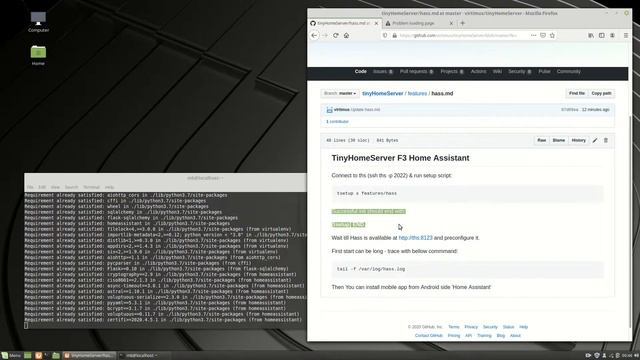 TinyHomeServer F3 Home Assistant смотреть онлайн