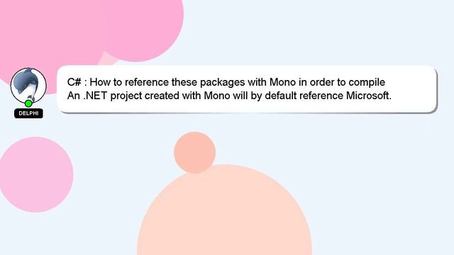 C# : How to reference these packages with Mono in order to compile смотреть онлайн